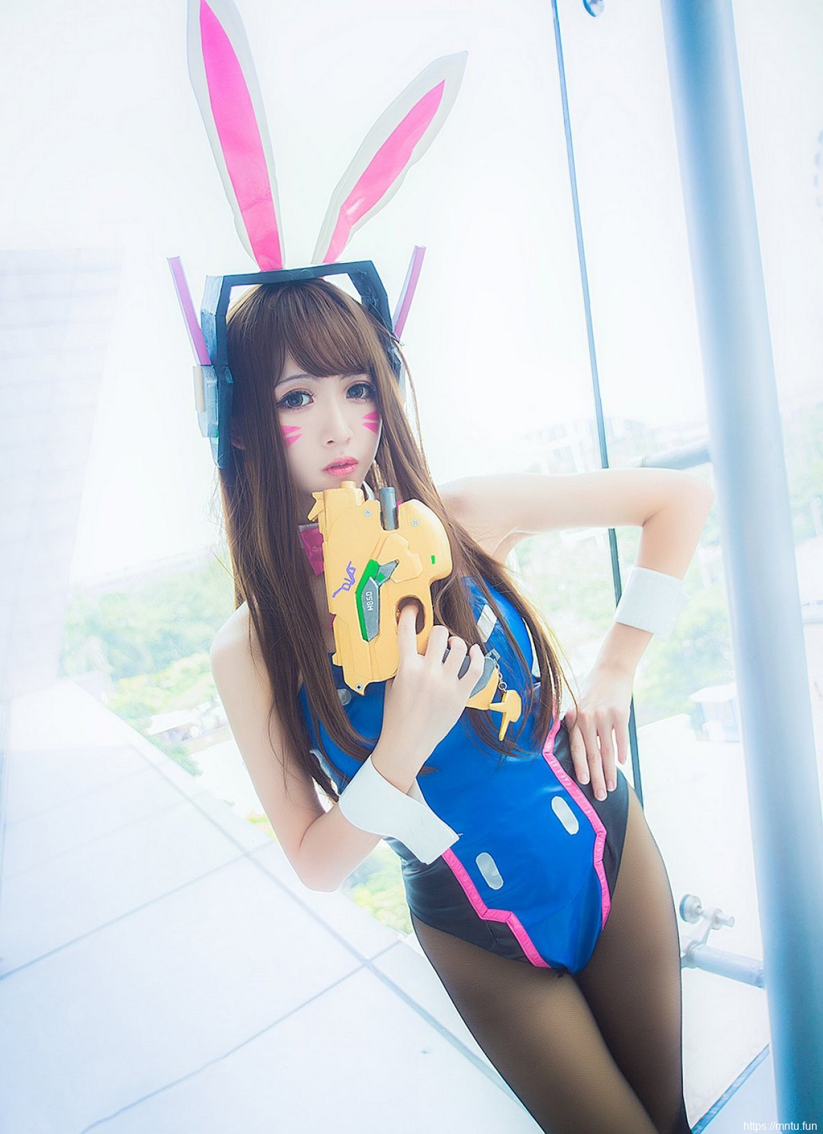 黑丝性感美女cosplay守望先锋Dva福利图片