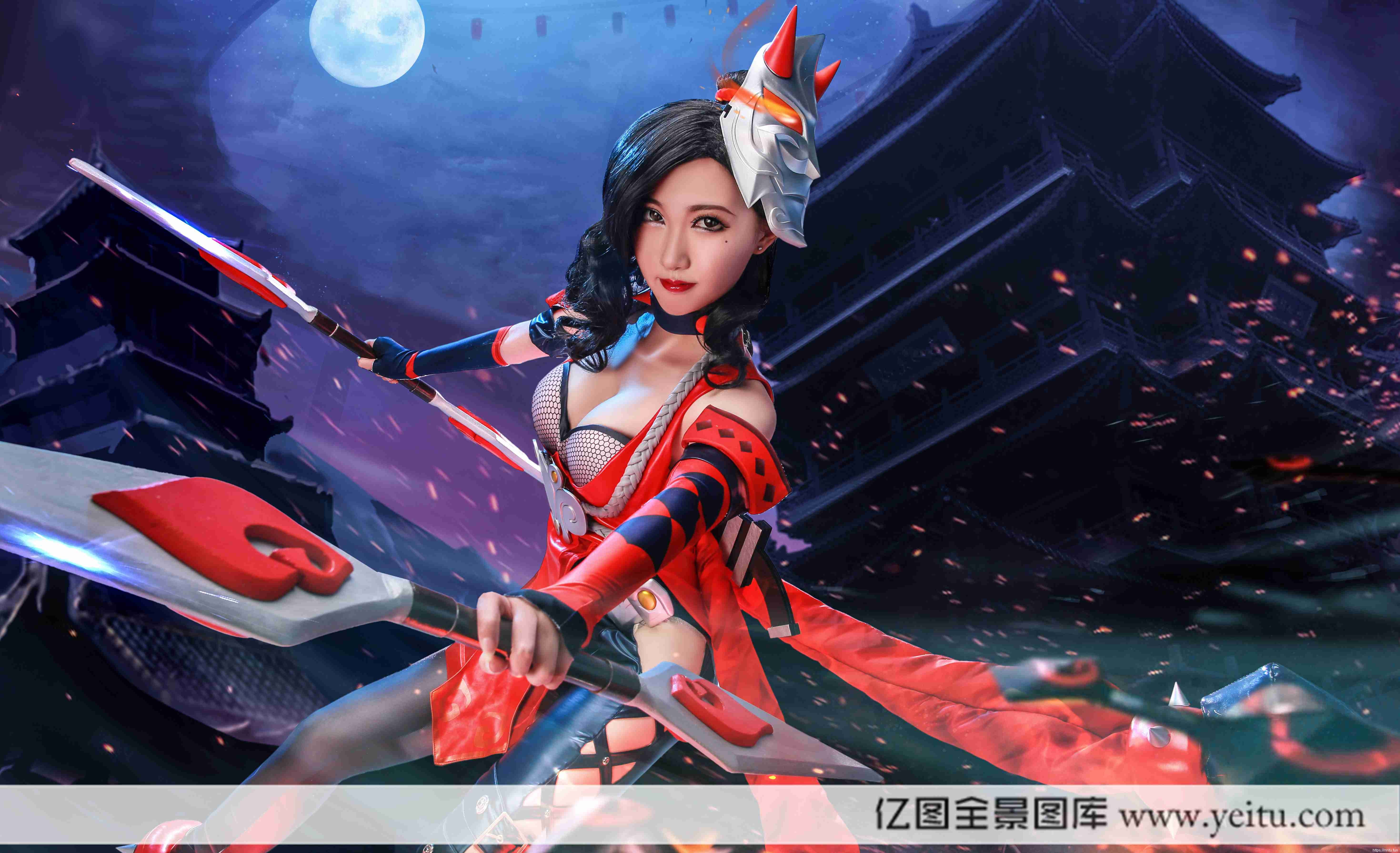 性感美女忱水COSPLAY王者荣耀阿轲