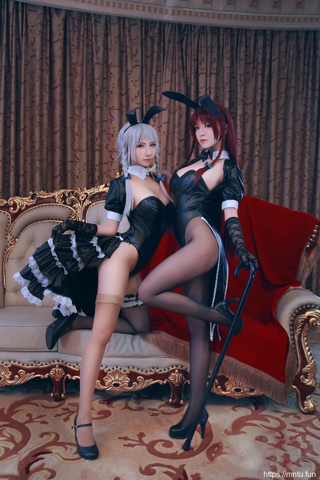 黑丝美腿兔女郎巨乳嫩模性感cosplay图片