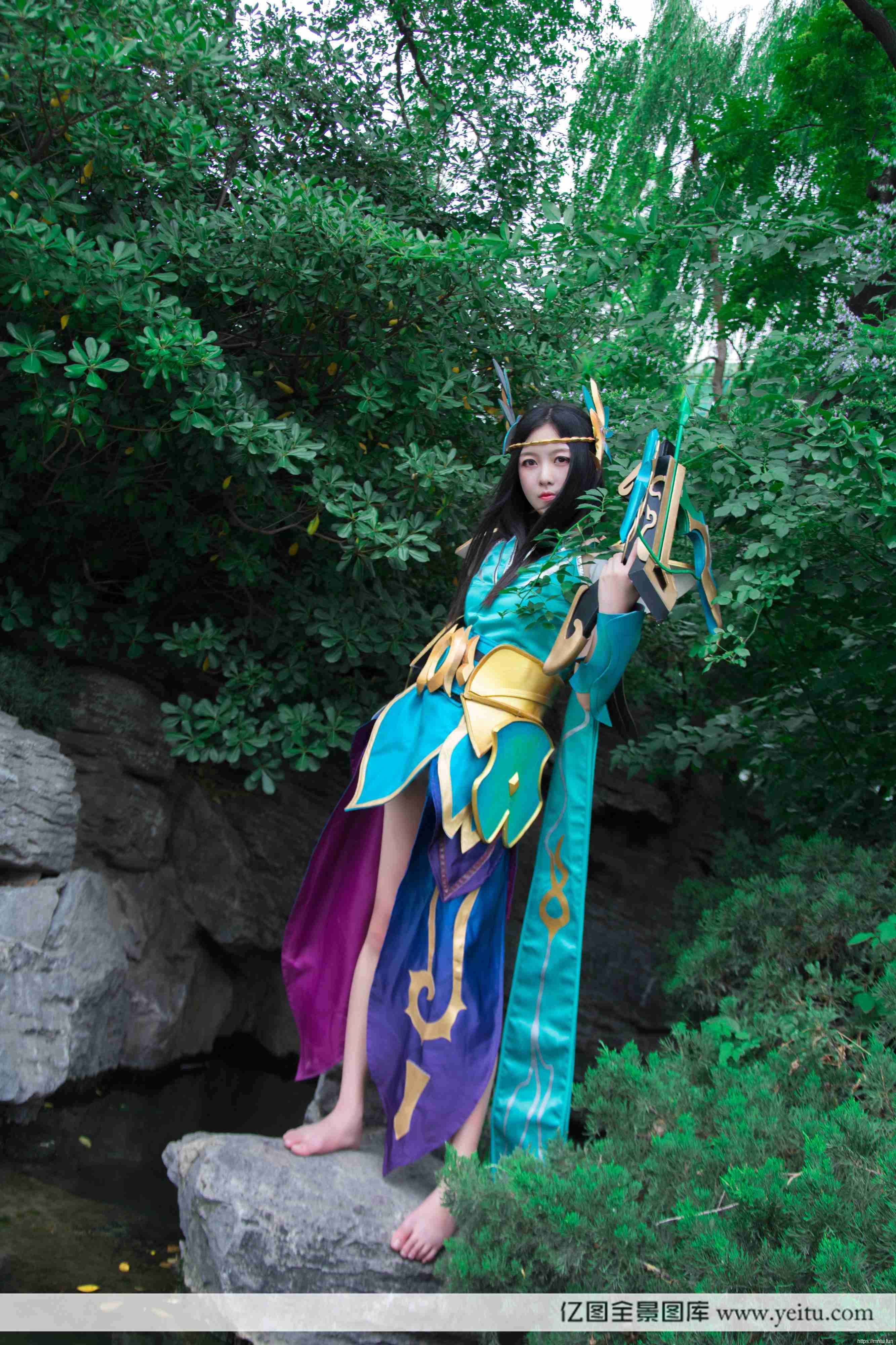 清纯美女细柳新蒲COSPLAY王者荣耀虞姬