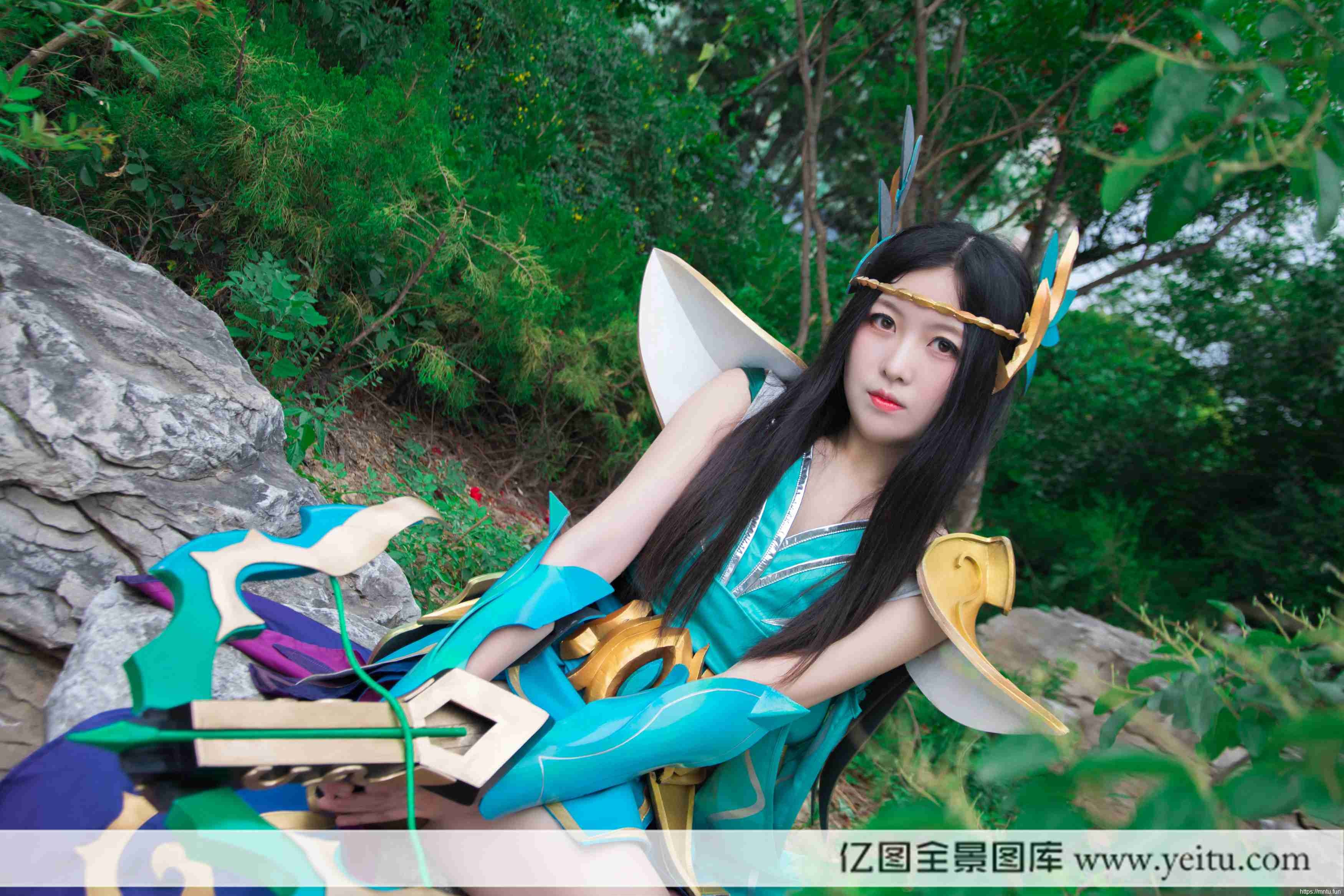 清纯美女细柳新蒲COSPLAY王者荣耀虞姬