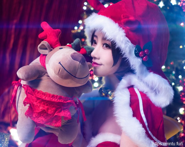 王者荣耀cosplay貂蝉圣诞恋歌福利写真图片
