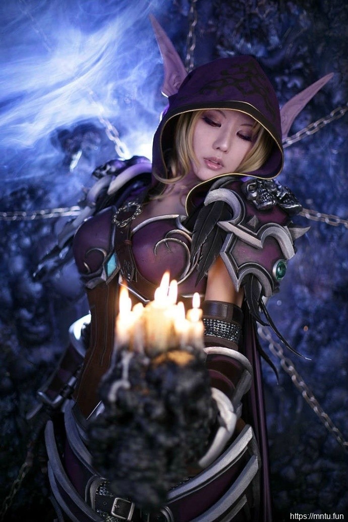 《魔兽》希尔瓦娜斯女王同人cos高清美女图片