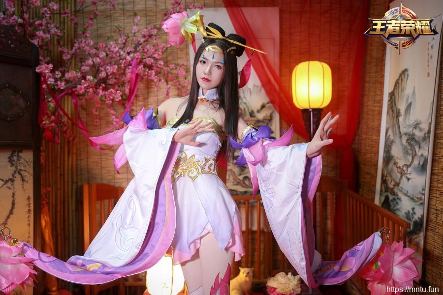 性感美女Jessica小注COS王者荣耀貂蝉绝世舞姬