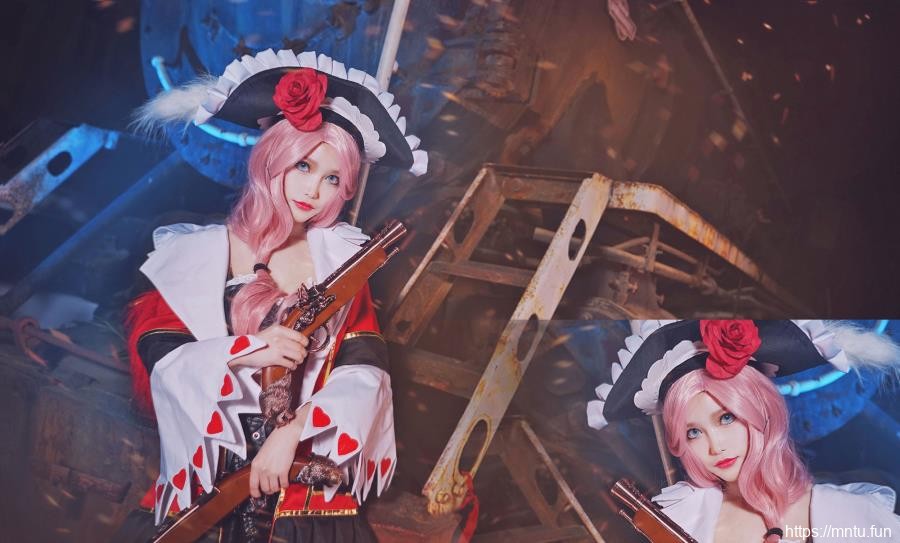 女神KUKI-小小COS王者荣耀加勒比小姐虞姬