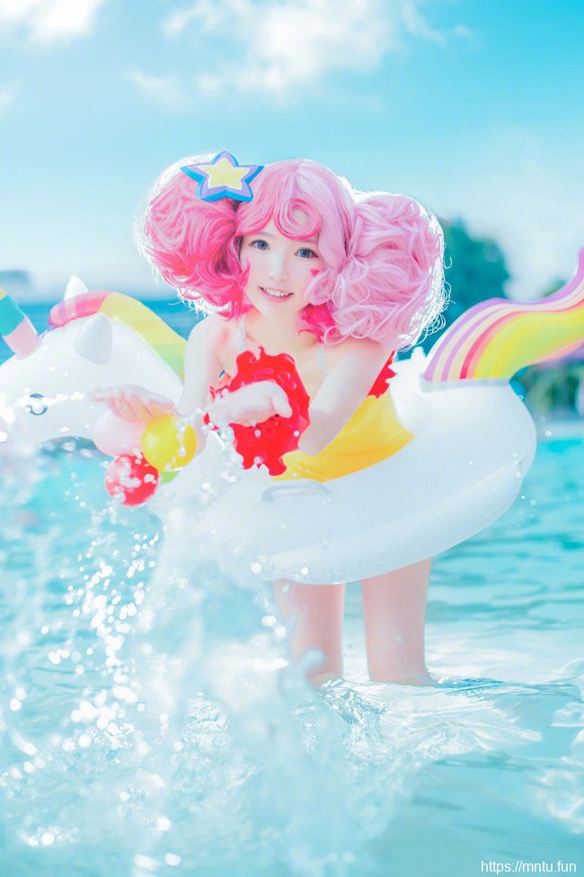 王者荣耀小乔夏日独角兽cos福利写真图片