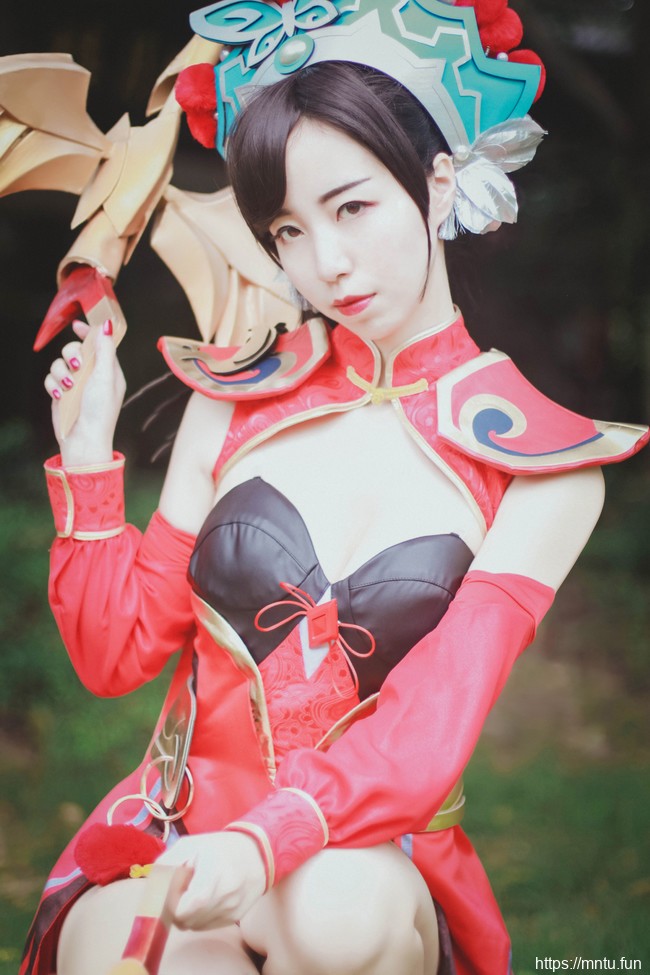 清纯美女雪猫COS王者荣耀霸王别姬虞姬