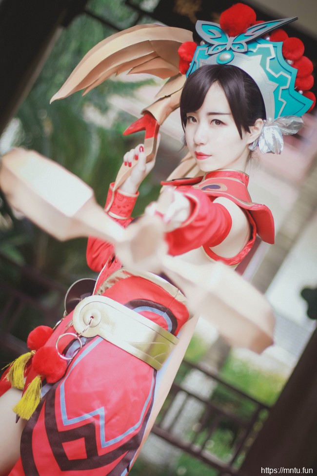 清纯美女雪猫COS王者荣耀霸王别姬虞姬