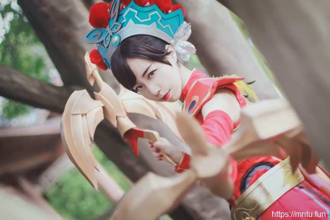 清纯美女雪猫COS王者荣耀霸王别姬虞姬