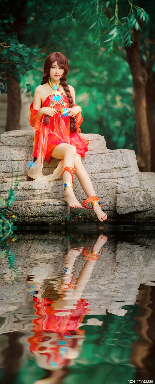 御姐玄玥裸足COS王者荣耀大乔