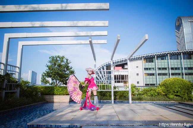 清纯美女海鲜君暑假COS王者荣耀小乔