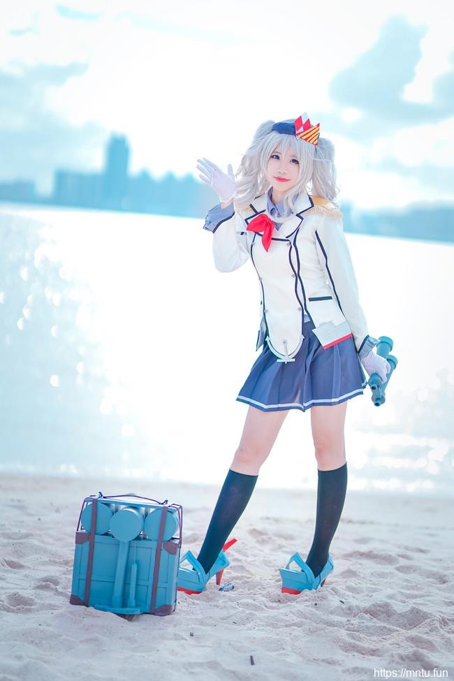 双马尾黑丝萝莉岚子COS舰队Collection鹿岛