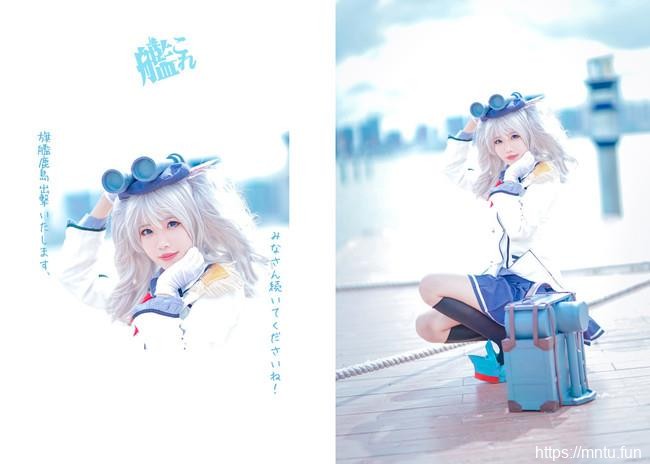 双马尾黑丝萝莉岚子COS舰队Collection鹿岛