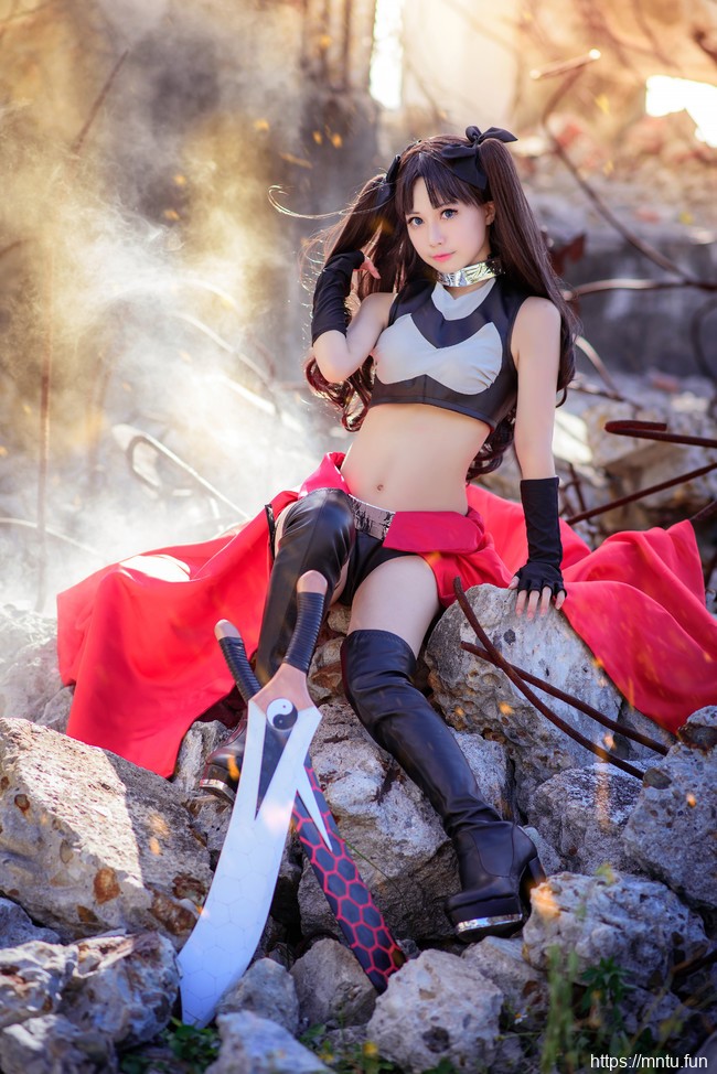 双马尾萝莉沖田凜花Rinka_扮演Fate/stay-night远坂凛