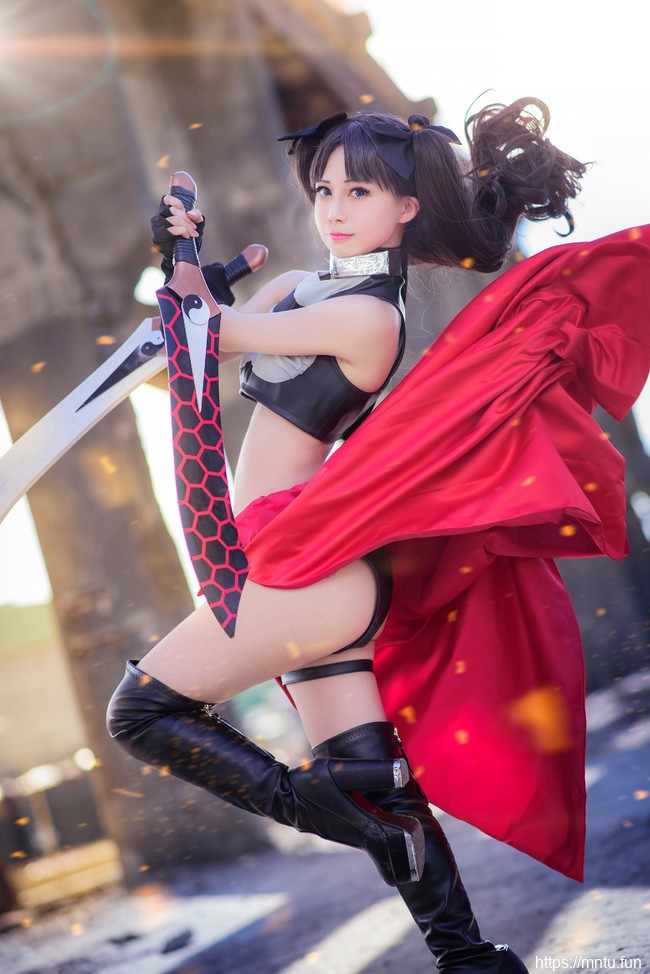 双马尾萝莉沖田凜花Rinka_扮演Fate/stay-night远坂凛