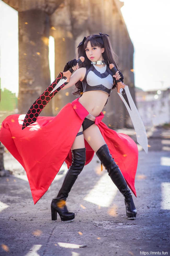 双马尾萝莉沖田凜花Rinka_扮演Fate/stay-night远坂凛