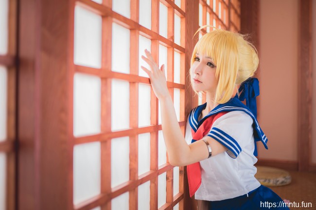 制服一千只猫薄禾COS扮演Fate/Stay-Night阿尔托莉雅