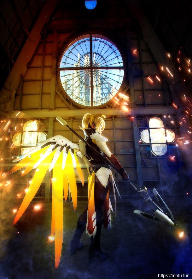 御姐-田璐璐- COS扮演守望先锋安吉拉·齐格勒