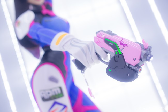 清纯美少女青青子wCOS扮演守望先锋D-Va
