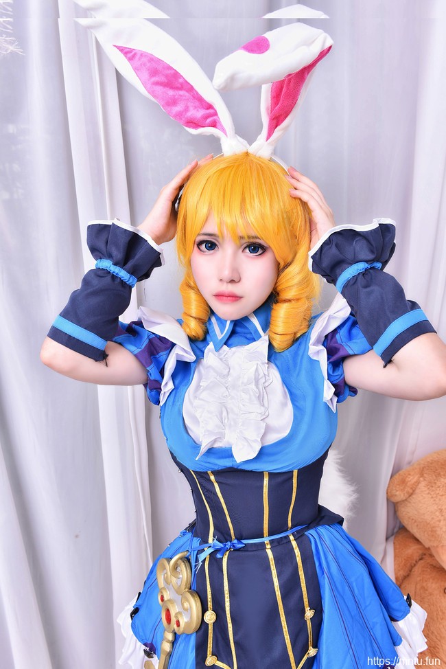 御姐多肉植物白丝长腿COSPLAY王者荣耀妲己