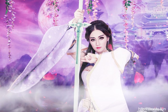 性感御姐林兮COS王者荣耀紫霞仙子露娜