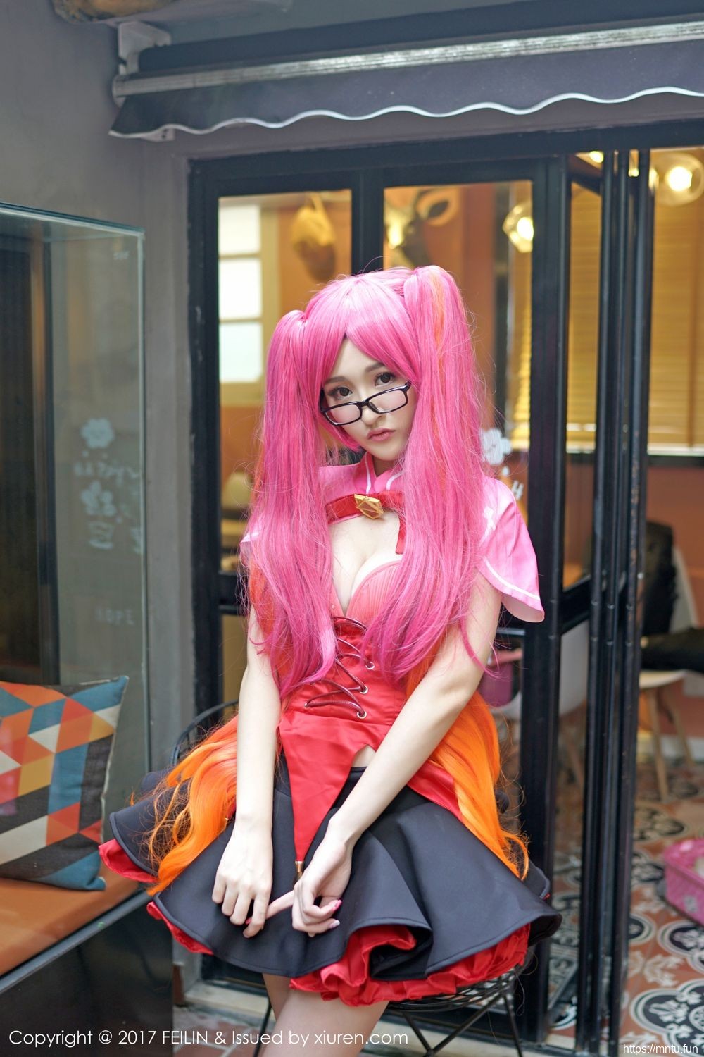 嗲囡囡美女模特沈梦瑶COSPLAY不知火舞与兔女郎