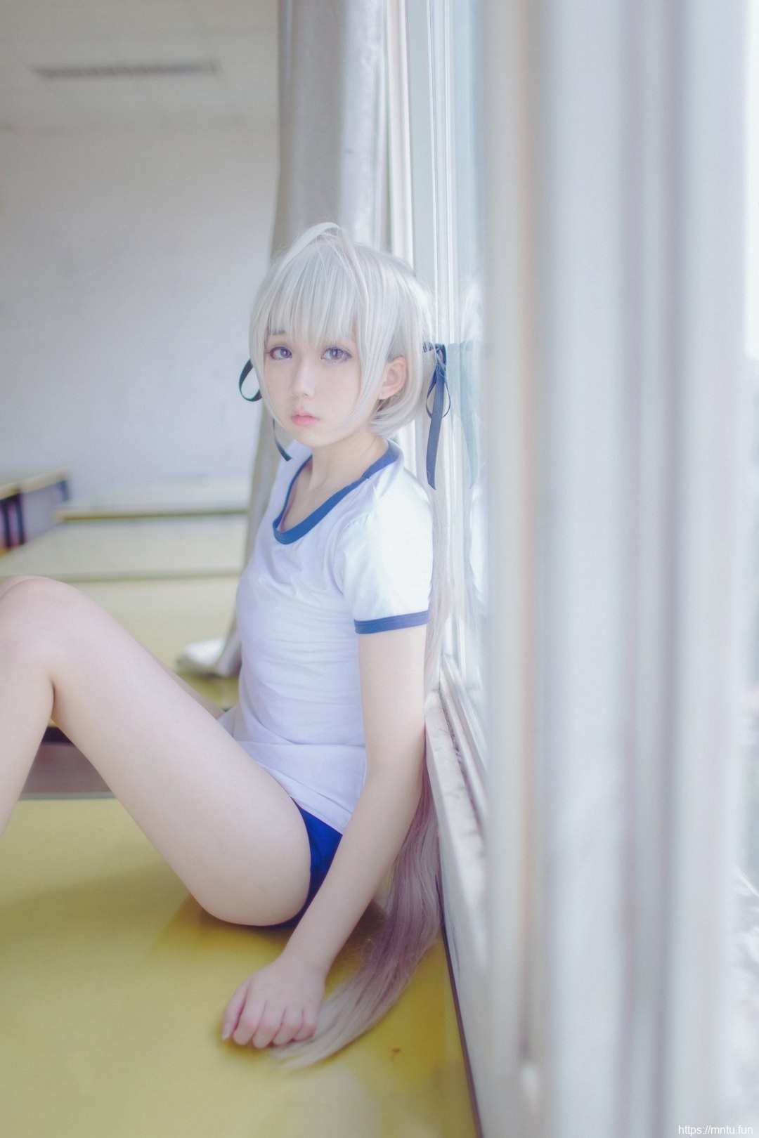 娇小学生妹浅野菌子cosplay春日野穹
