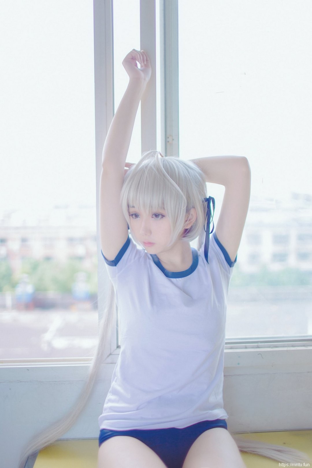 娇小学生妹浅野菌子cosplay春日野穹