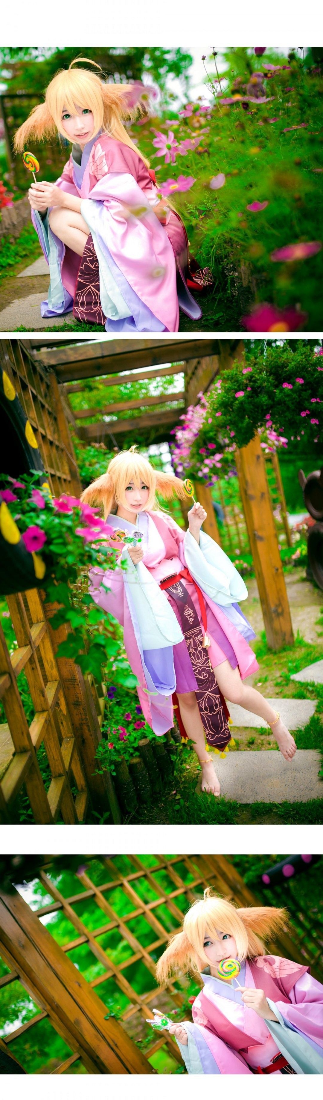 和服美女cosplay小狐妖涂山苏苏白皙诱人