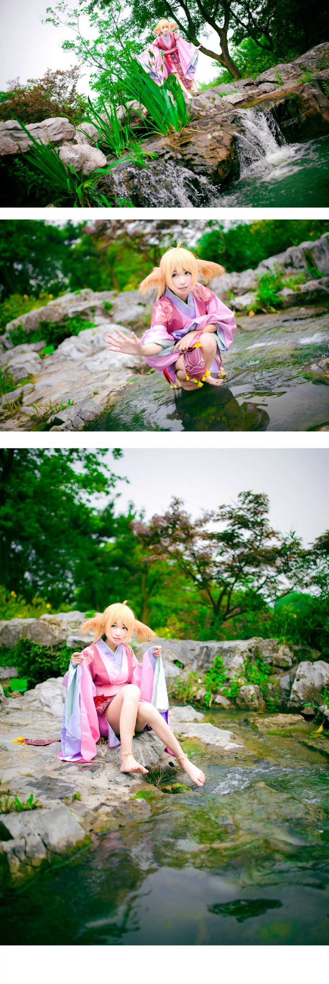 和服美女cosplay小狐妖涂山苏苏白皙诱人