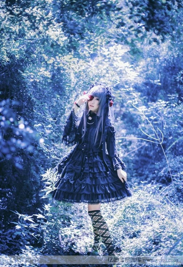 空灵少女紫色迷情cosplacosplay女装动漫y