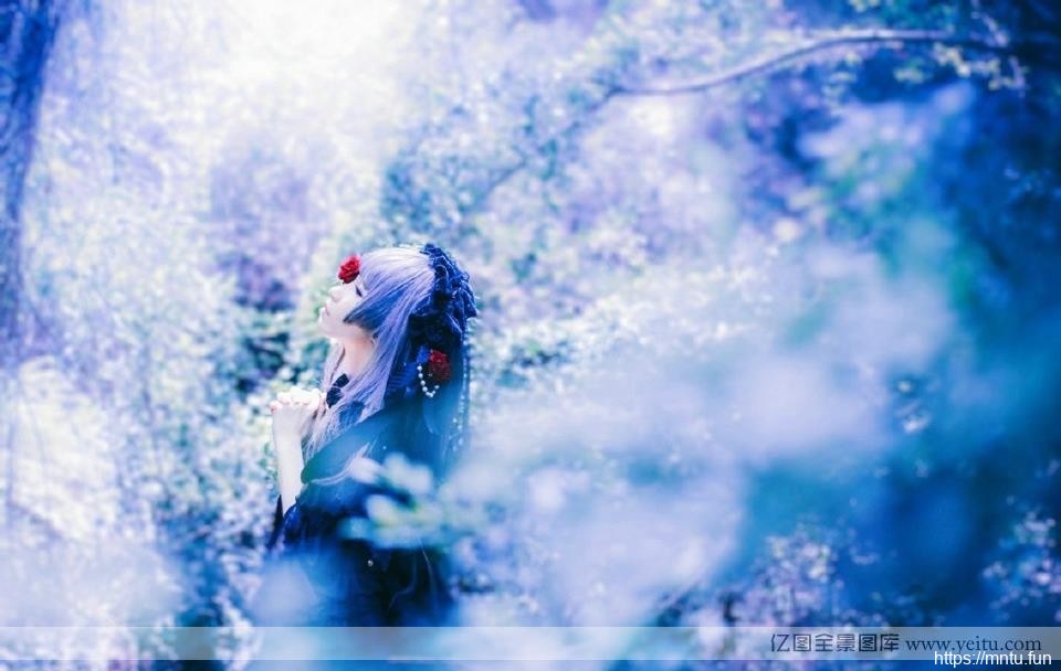 空灵少女紫色迷情cosplacosplay女装动漫y