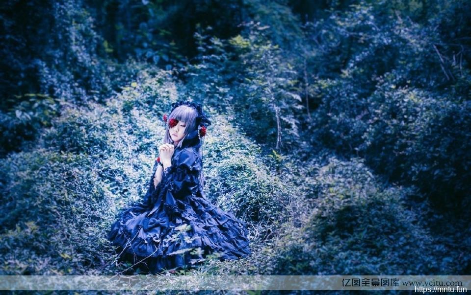 空灵少女紫色迷情cosplacosplay女装动漫y