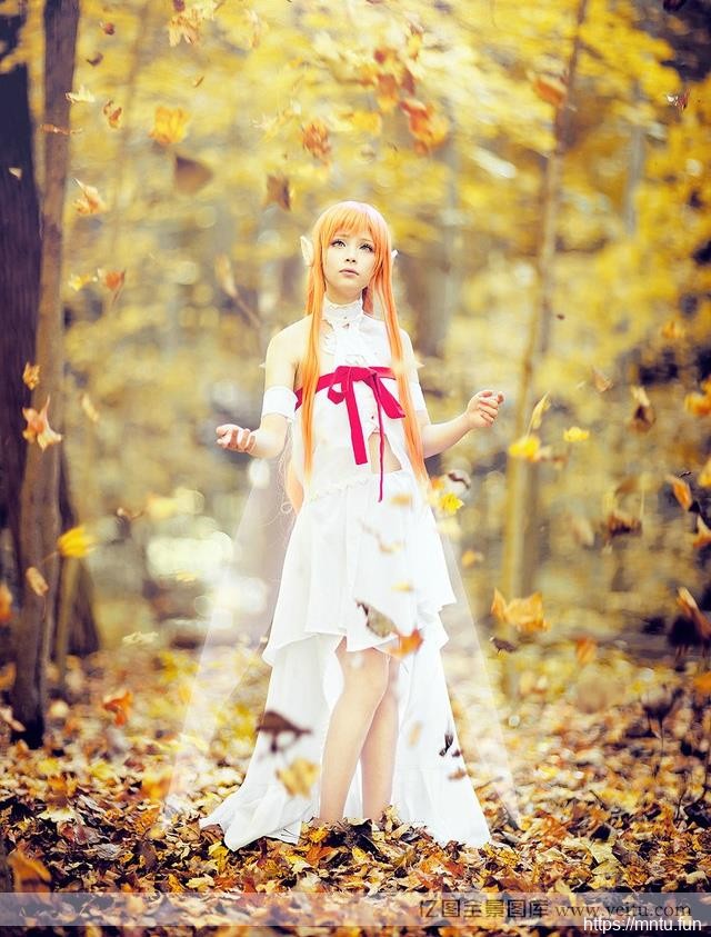 森林中的精灵少女cos动漫衣服cosplayplay