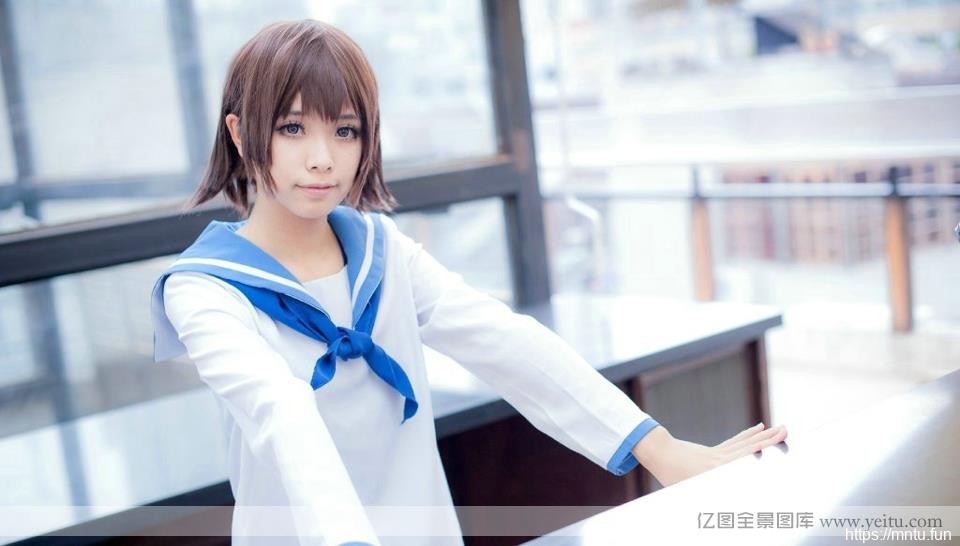 可爱狐狸学生妹cosplay的图片cosplay