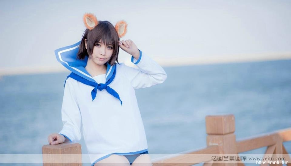 可爱狐狸学生妹cosplay的图片cosplay