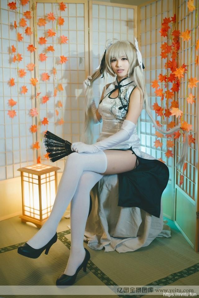 旗袍诱惑之空春日cosplay作品野穹性感cosplay