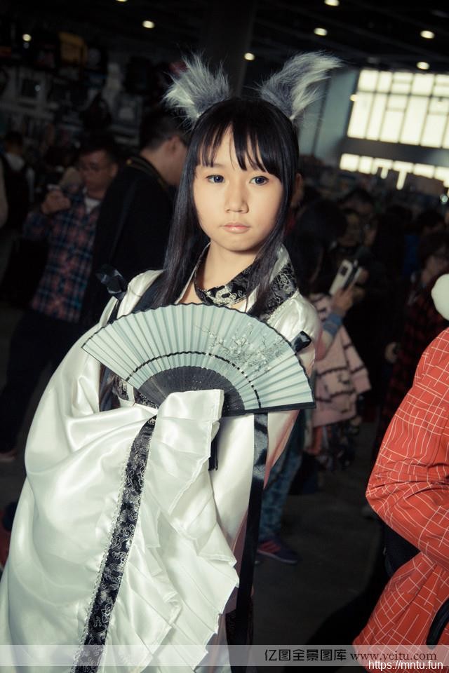 半遮面稚气少萝莉英lolita和cosplay气cosplay