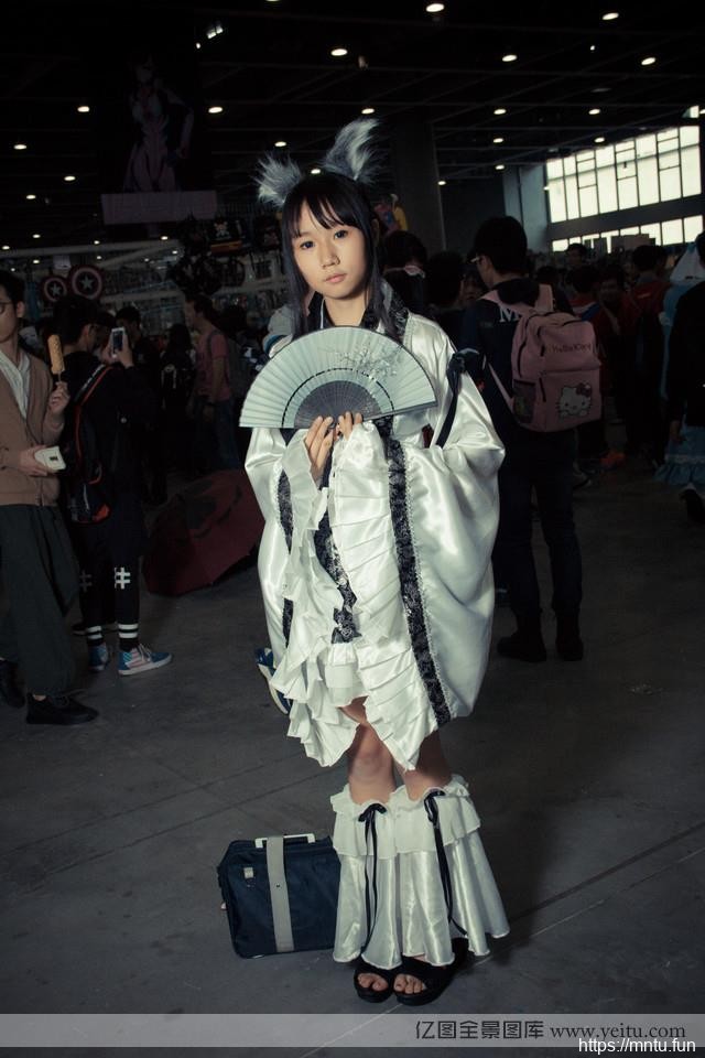 半遮面稚气少萝莉英lolita和cosplay气cosplay