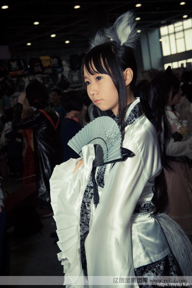 半遮面稚气少萝莉英lolita和cosplay气cosplay