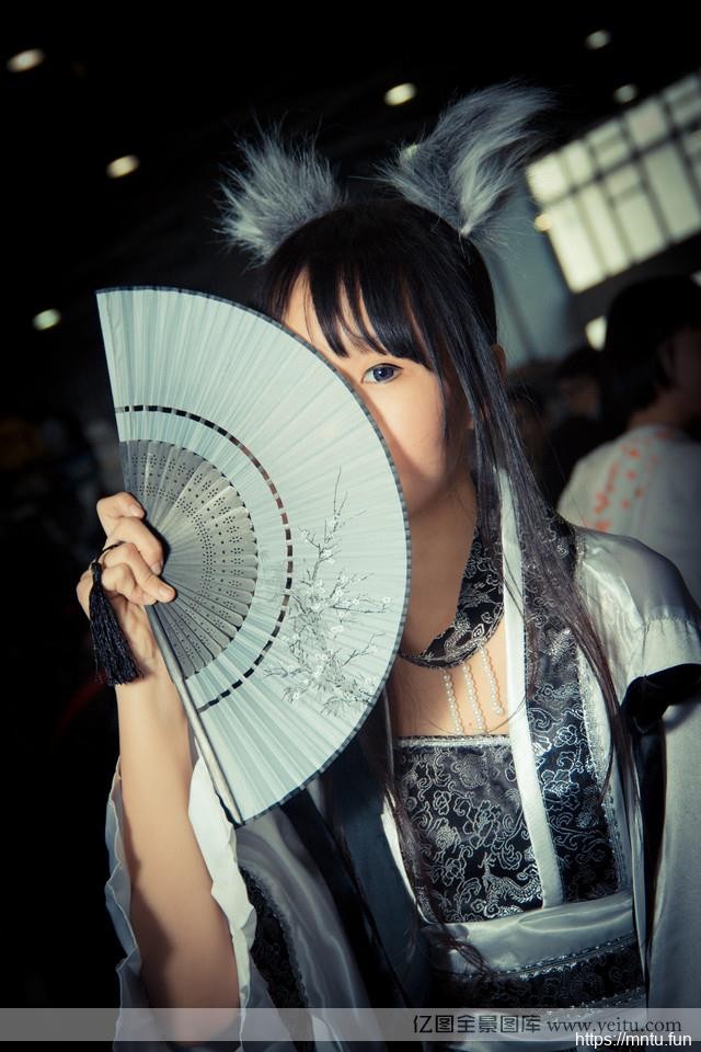 半遮面稚气少萝莉英lolita和cosplay气cosplay