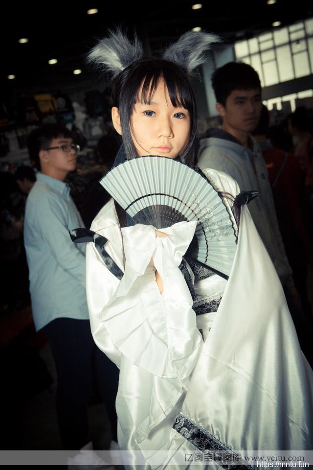 半遮面稚气少萝莉英lolita和cosplay气cosplay