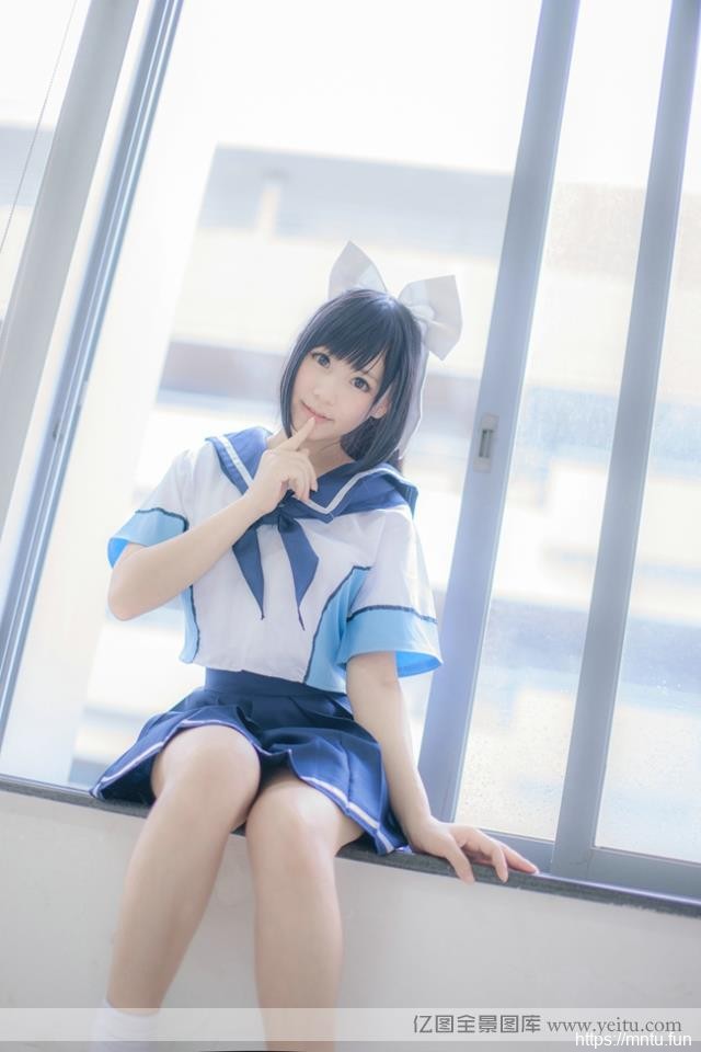 新cosplay校园清新校服少女cosplay写真