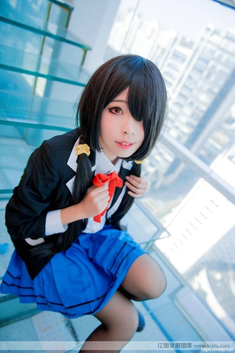 时崎狂三黑丝校服唯美cospla唯美cosplayy
