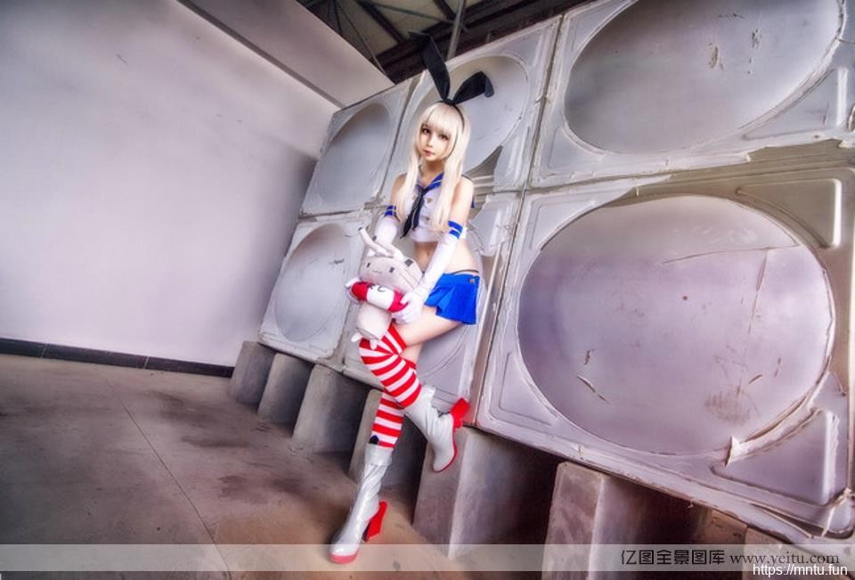 诱惑丝袜cosplay美女舰娘岛风性感cosplay