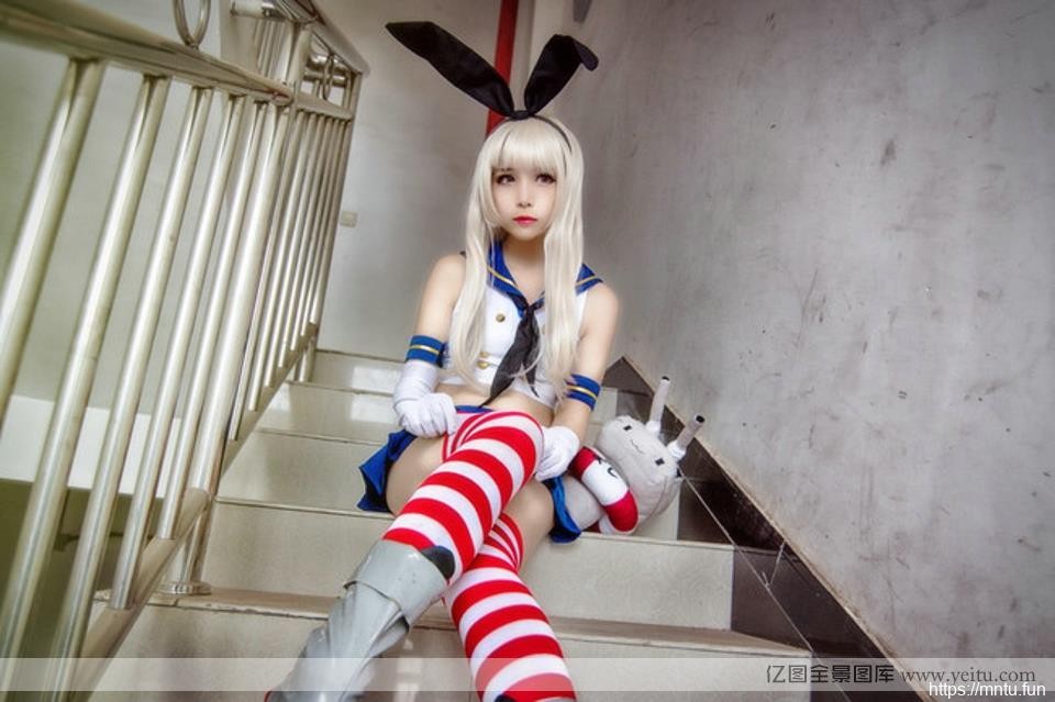 诱惑丝袜cosplay美女舰娘岛风性感cosplay