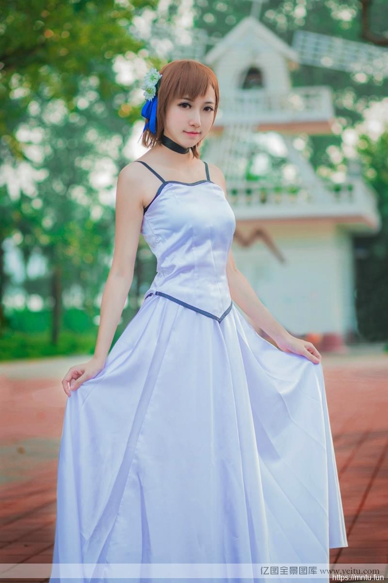 御坂美琴白礼服旗袍cosplay女cosplay