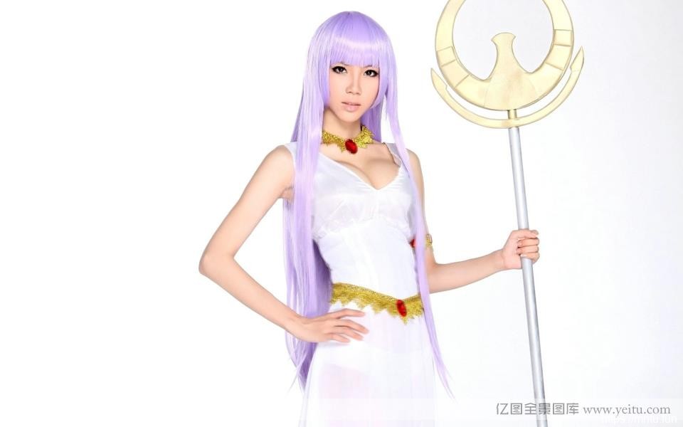 宅男女神美女cosplay叶梓萱cosplay智慧女神雅典娜