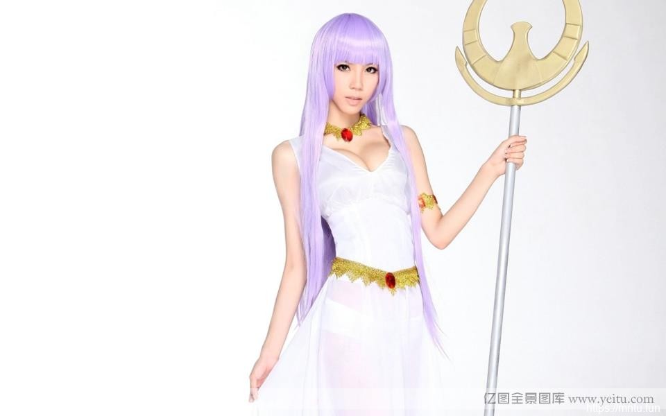 宅男女神美女cosplay叶梓萱cosplay智慧女神雅典娜