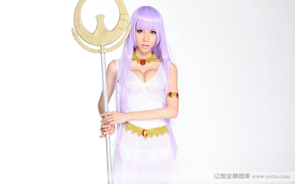 宅男女神美女cosplay叶梓萱cosplay智慧女神雅典娜